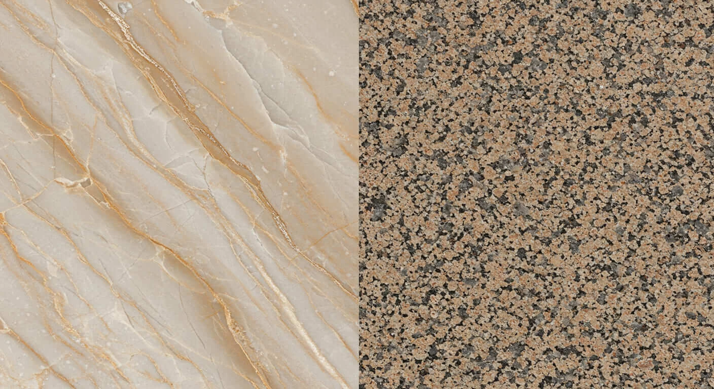diferencia do marmore para o granito